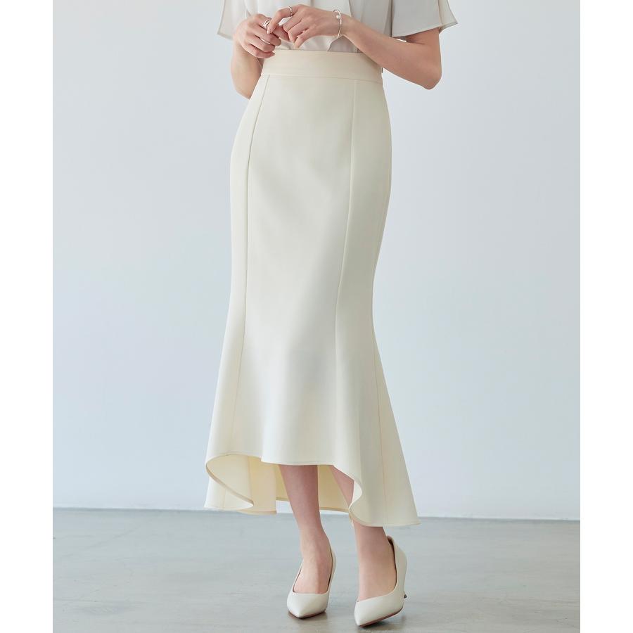 スカート ロングスカート ミモレ丈 マキシ丈 ロング丈 タイトスカート マーメイド タイトフレア タイトフレアスカート 裾フリル 前後差 ツイル地 バ |  | 11