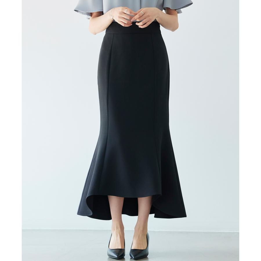 スカート ロングスカート ミモレ丈 マキシ丈 ロング丈 タイトスカート マーメイド タイトフレア タイトフレアスカート 裾フリル 前後差 ツイル地 バ |  | 14