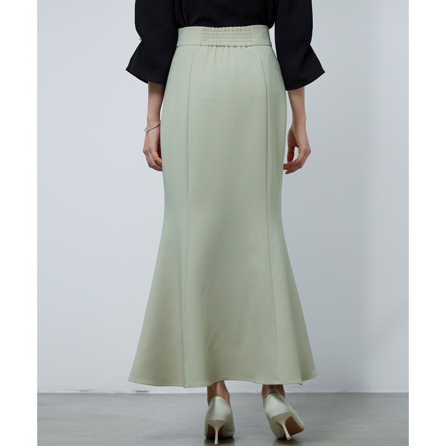 スカート ロングスカート ミモレ丈 マキシ丈 ロング丈 タイトスカート マーメイド タイトフレア タイトフレアスカート 裾フリル 前後差 ツイル地 バ |  | 06