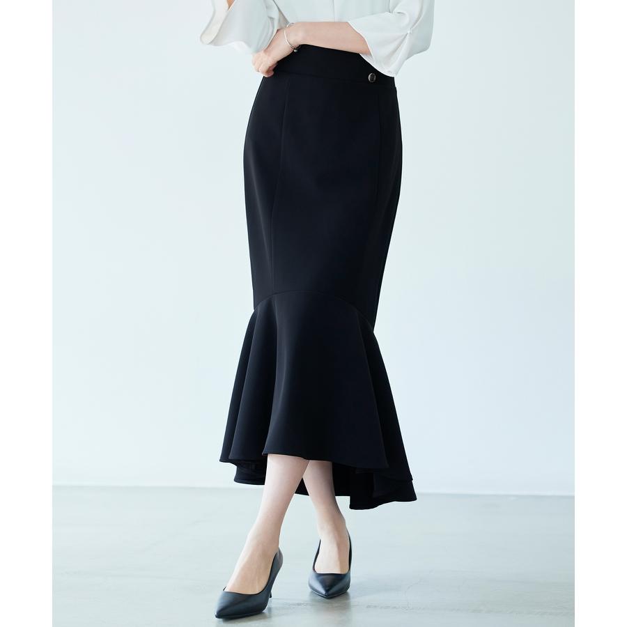 スカート ロングスカート ミモレ丈 マキシ丈 ロング丈 タイトスカート マーメイド タイトフレア タイトフレアスカート 裾フリル ツイル地 ハイウエス |  | 15