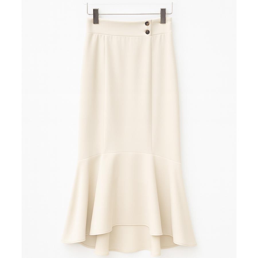 スカート ロングスカート ミモレ丈 マキシ丈 ロング丈 タイトスカート マーメイド タイトフレア タイトフレアスカート 裾フリル ツイル地 ハイウエス |  | 02