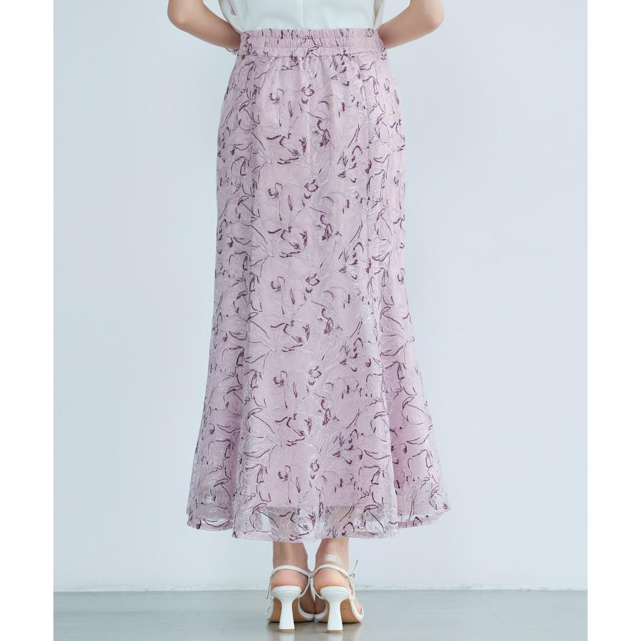 スカート レディース フレアスカート ハイウエスト 刺繍レース生地 裏地ありバックゴム仕様 着痩せ効果 脚長効果 入学式 卒業式 通勤 きれいめ フェ |  | 16