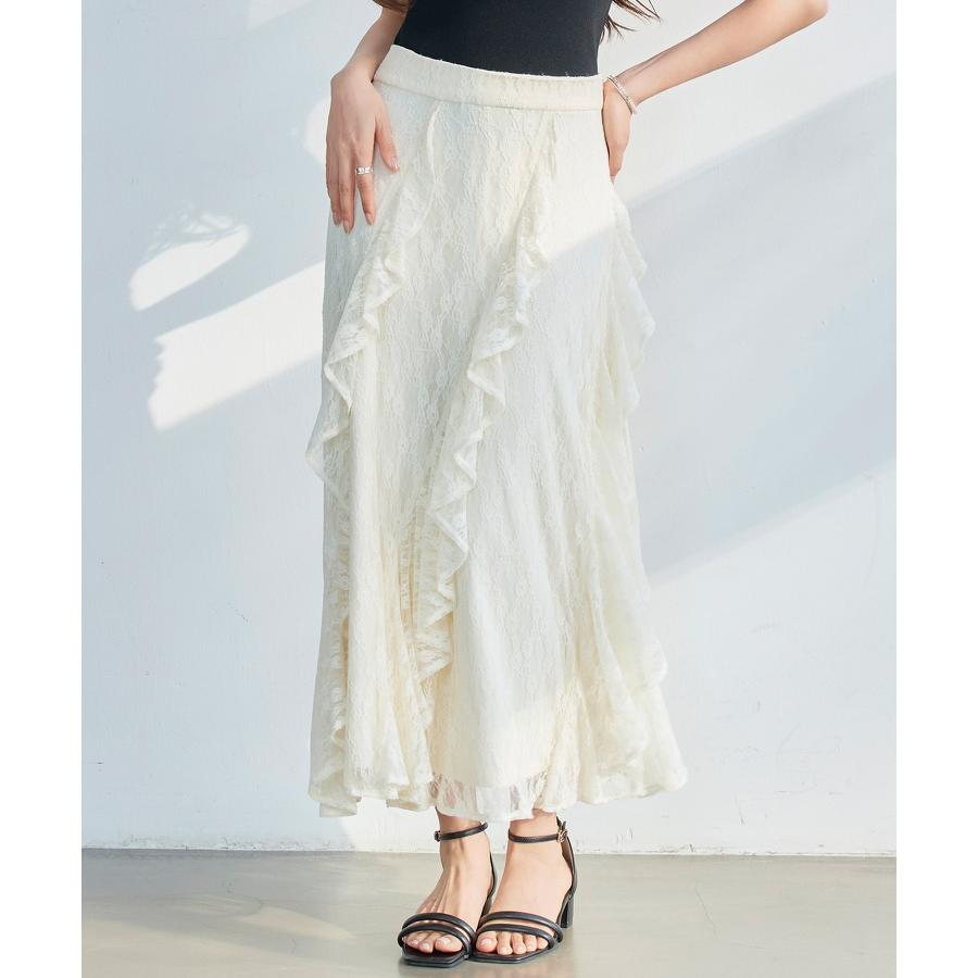 スカート ロングスカート ミモレ丈 マキシ丈 ロング丈 フレアスカート タイトフレア スカート レーススカート 総レーススカート フリル レース バッ |  | 11