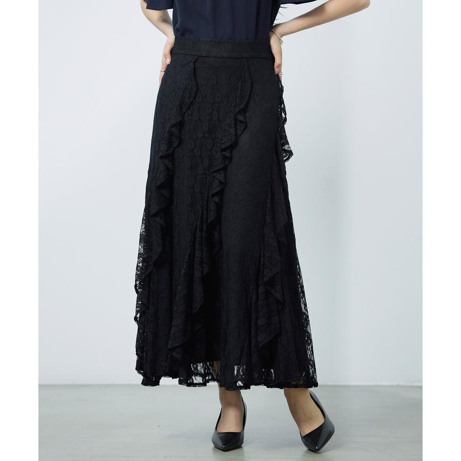 スカート ロングスカート ミモレ丈 マキシ丈 ロング丈 フレアスカート タイトフレア スカート レーススカート 総レーススカート フリル レース バッ |  | 13