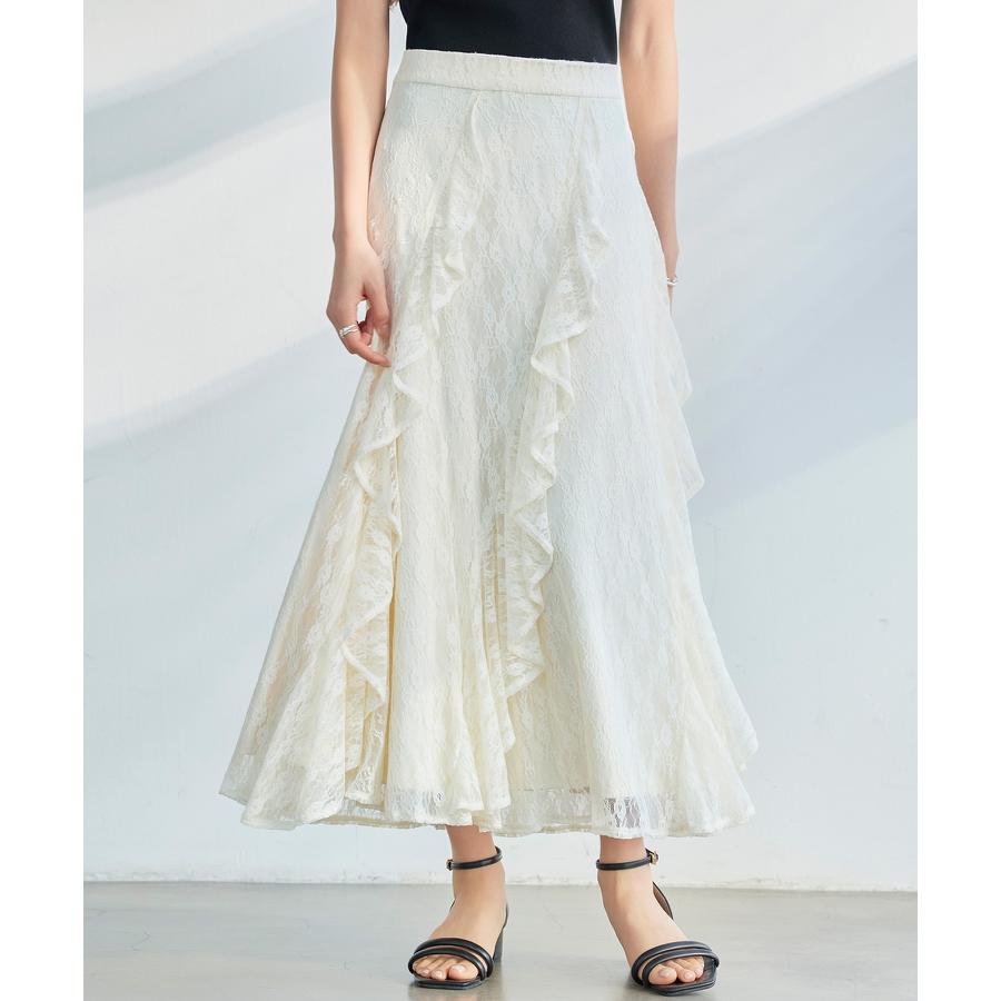 スカート ロングスカート ミモレ丈 マキシ丈 ロング丈 フレアスカート タイトフレア スカート レーススカート 総レーススカート フリル レース バッ |  | 09