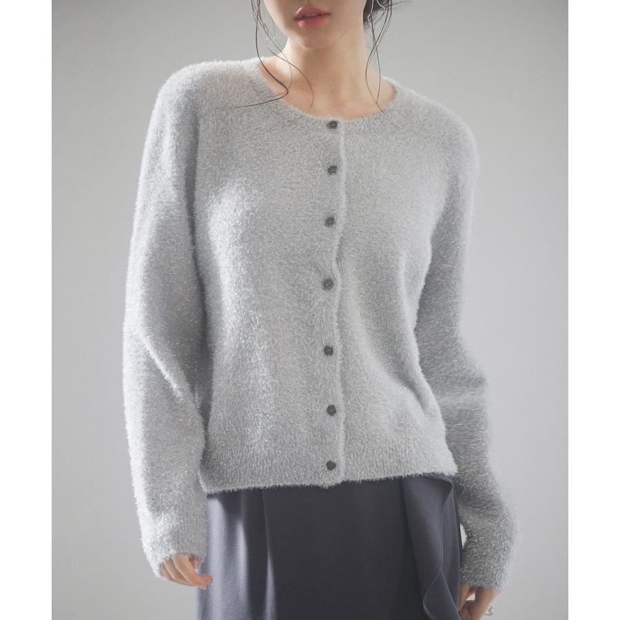 カーディガン レディース ニット トップス ニットカーデ 羽織り プルオーバー クルーネック 丸首 ラメ入り ふわふわ キラキラ ショート丈 長袖 ト |  | 10