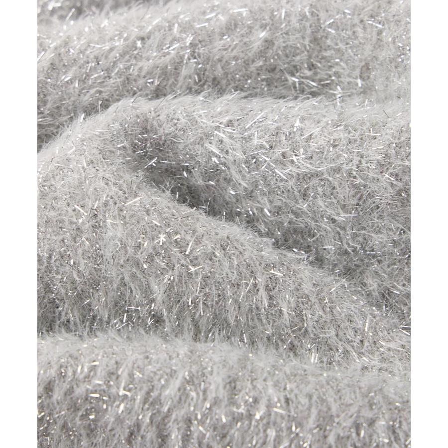 カーディガン レディース ニット トップス ニットカーデ 羽織り プルオーバー クルーネック 丸首 ラメ入り ふわふわ キラキラ ショート丈 長袖 ト |  | 17