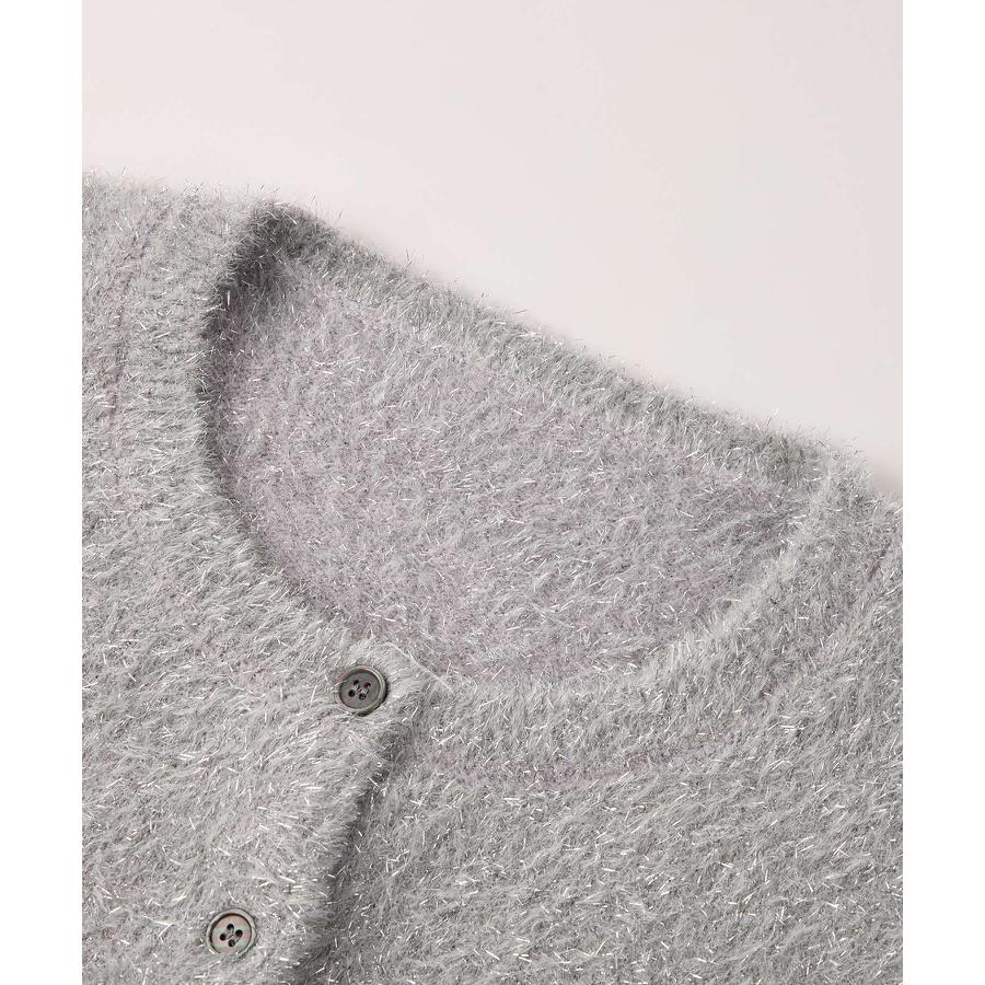 カーディガン レディース ニット トップス ニットカーデ 羽織り プルオーバー クルーネック 丸首 ラメ入り ふわふわ キラキラ ショート丈 長袖 ト |  | 18