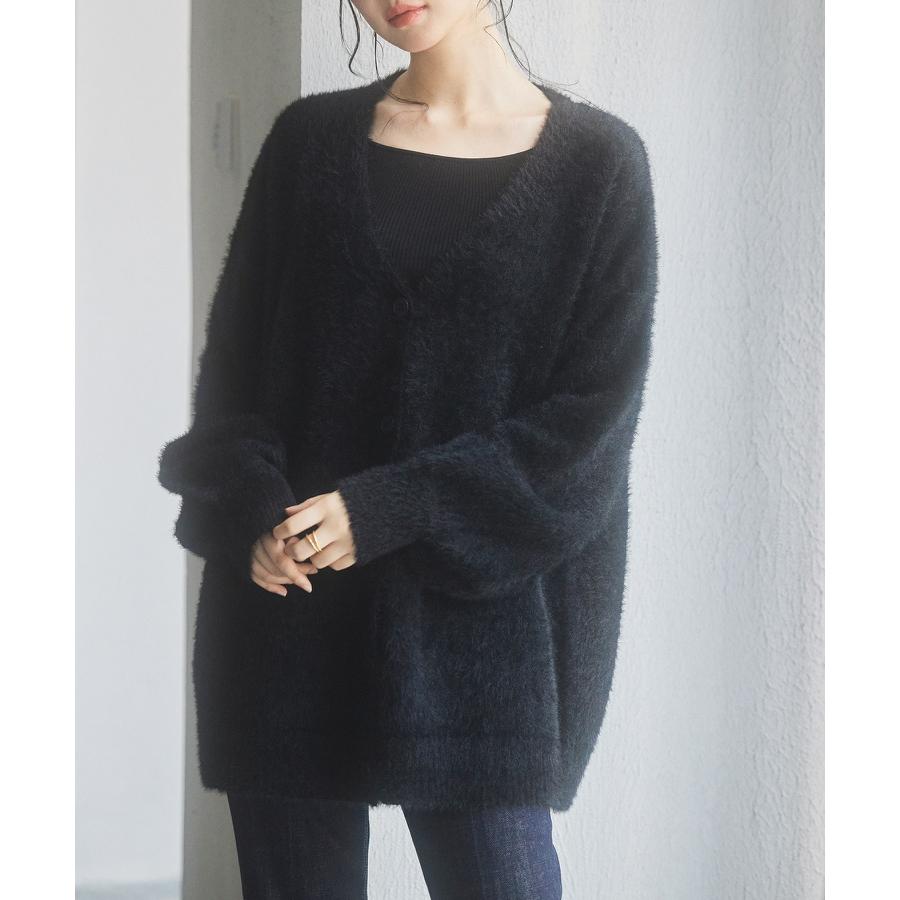 カーディガン レディース トップス 羽織り ロングカーデ ゆったり Vネック もこもこ シャギー素材 柔らかい ヒップ丈 ミドル丈 オーバーサイズ 体 |  | 11