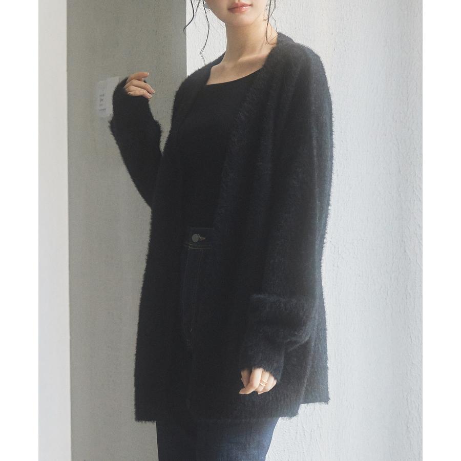 カーディガン レディース トップス 羽織り ロングカーデ ゆったり Vネック もこもこ シャギー素材 柔らかい ヒップ丈 ミドル丈 オーバーサイズ 体 |  | 13