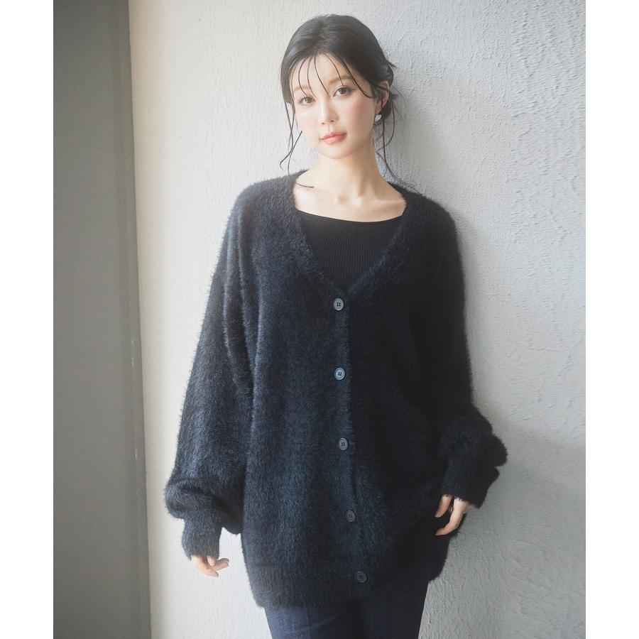 カーディガン レディース トップス 羽織り ロングカーデ ゆったり Vネック もこもこ シャギー素材 柔らかい ヒップ丈 ミドル丈 オーバーサイズ 体 |  | 16