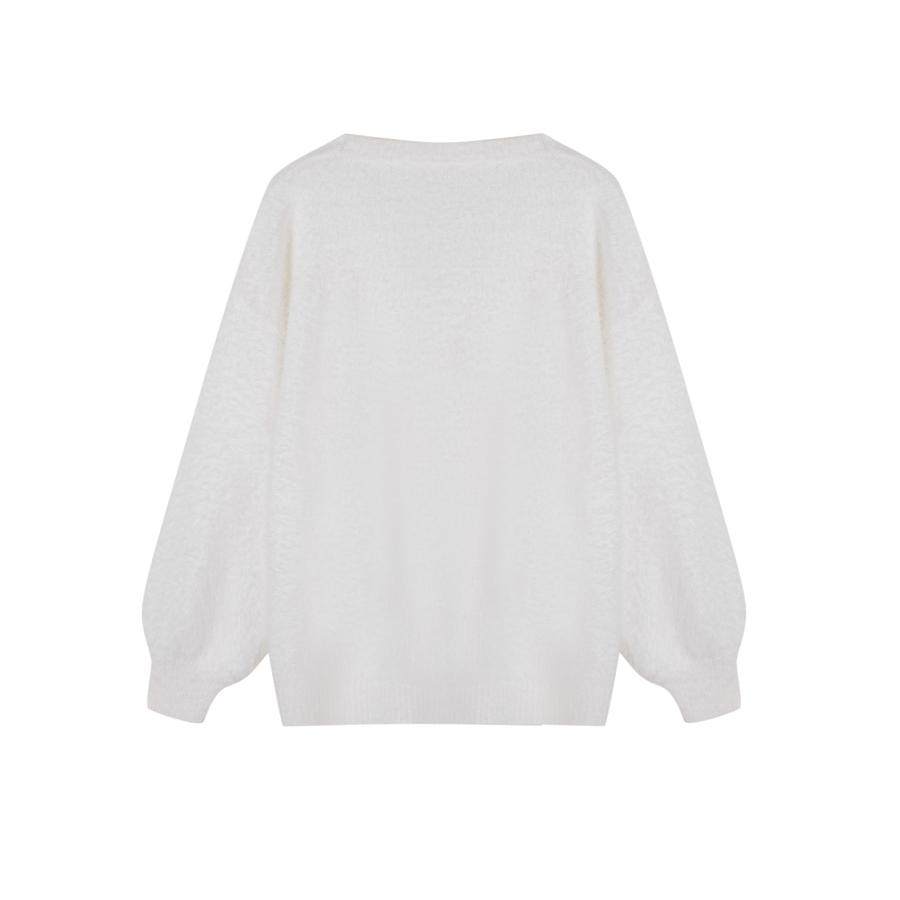 カーディガン レディース トップス 羽織り ロングカーデ ゆったり Vネック もこもこ シャギー素材 柔らかい ヒップ丈 ミドル丈 オーバーサイズ 体 |  | 03