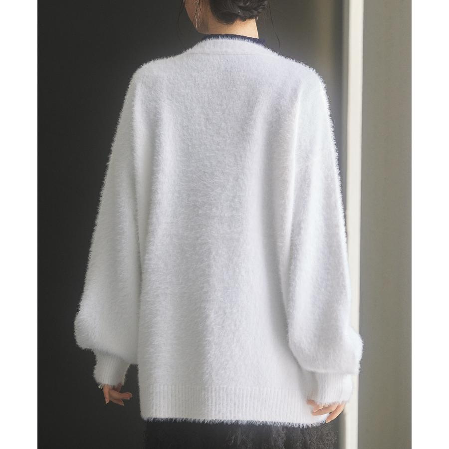 カーディガン レディース トップス 羽織り ロングカーデ ゆったり Vネック もこもこ シャギー素材 柔らかい ヒップ丈 ミドル丈 オーバーサイズ 体 |  | 07