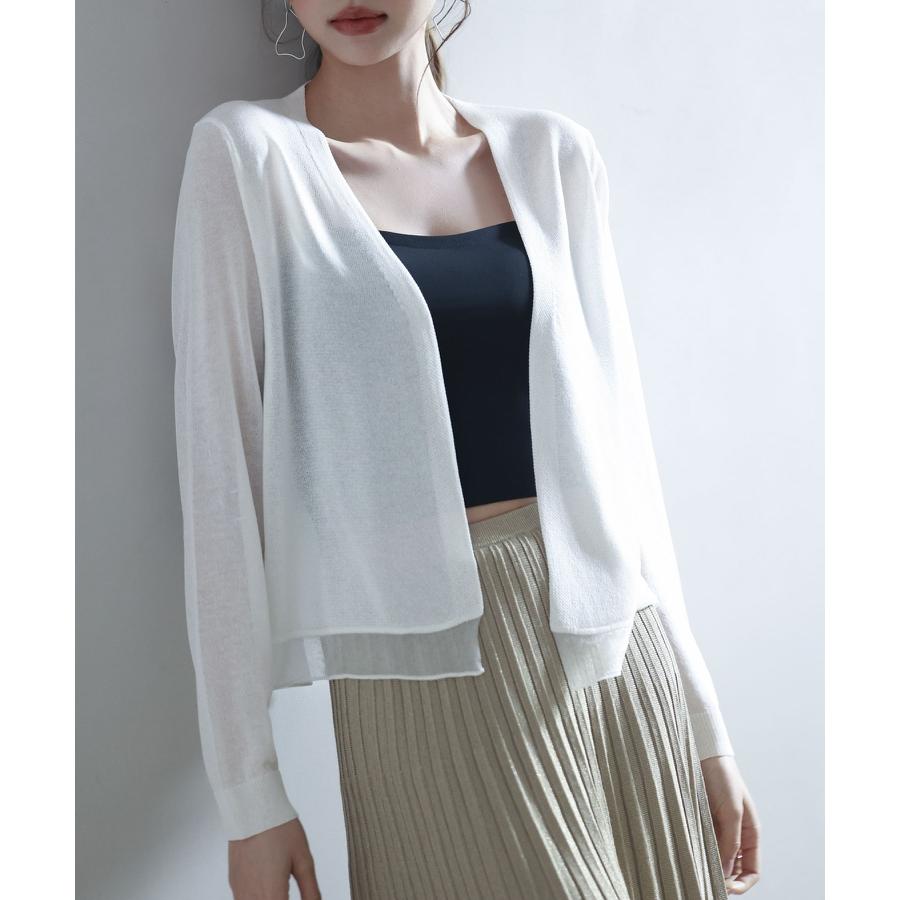 THE ROW アイボリー カーディガン 長袖　薄手 カーディガン ニットカーディガン サマーカーディガン サマーニット
