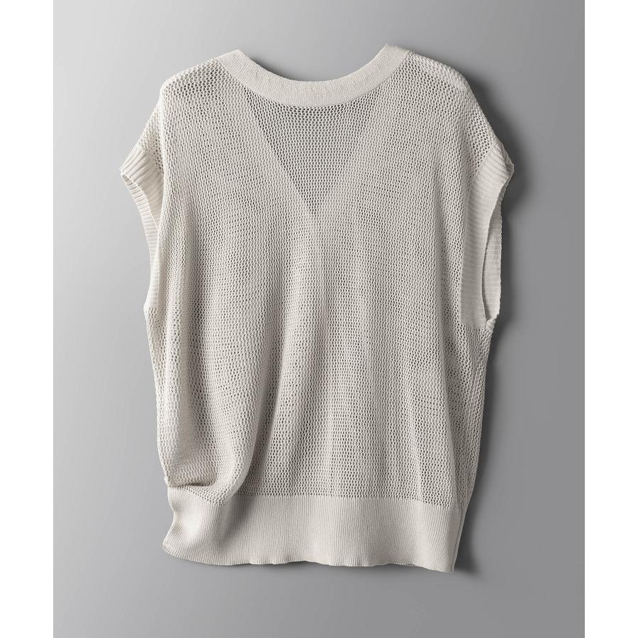 トップス レディース カーディガン ニットカーデ 透かし編み 4way 前後2way ゆったり フレンチスリーブ ドルマンスリーブ Vネック  クルー |  | 03