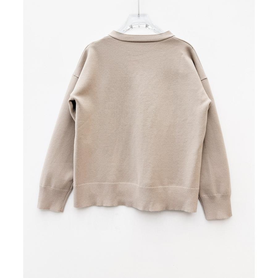 ニット レディース トップス カーディガン ニットカーデ 長袖 温かい ゴールドボタン ハトメボタン Vネック やや厚手ドロップショルダー 大きめ ゆ |  | 03