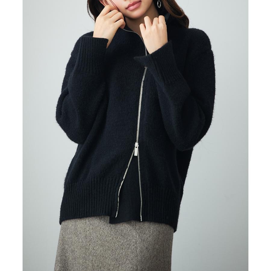 ニット アウター レディース セーター ブルゾン ジャンパー ジャケット ニットアウター カジュアル 前開き ファスナー フロントファスナー コサック |  | 11