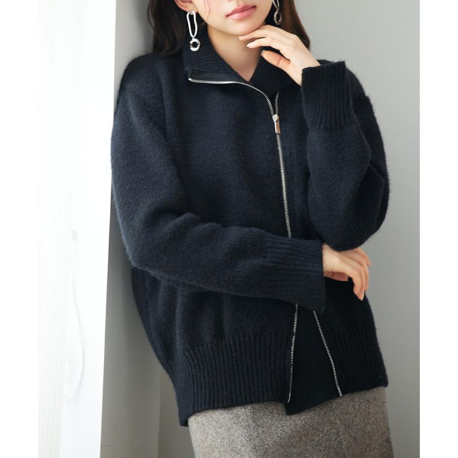 ニット アウター レディース セーター ブルゾン ジャンパー ジャケット ニットアウター カジュアル 前開き ファスナー フロントファスナー コサック |  | 12