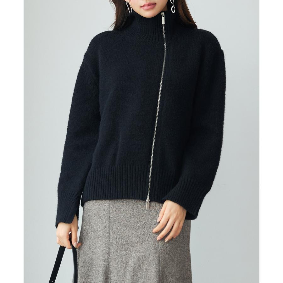 ニット アウター レディース セーター ブルゾン ジャンパー ジャケット ニットアウター カジュアル 前開き ファスナー フロントファスナー コサック |  | 16