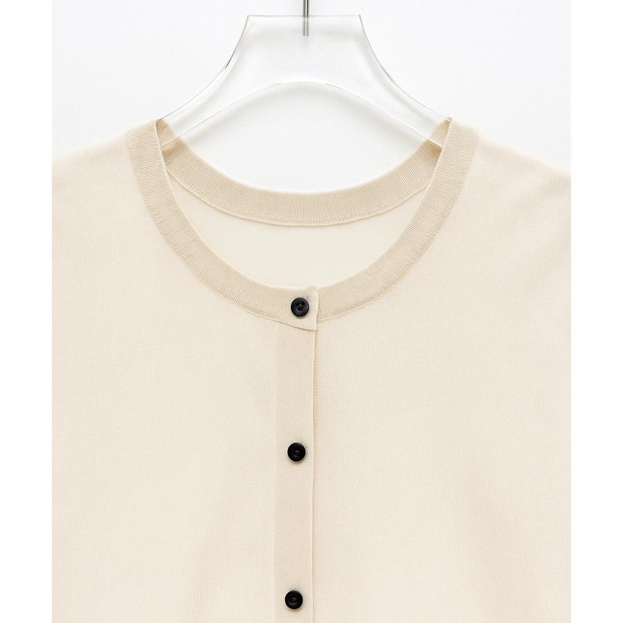 ニット サマーニット トップス レディース プルオーバー ニットプルオーバー シアー 肌見せ 七分袖 前後2way クルーネック オフィスカジュアル |  | 15