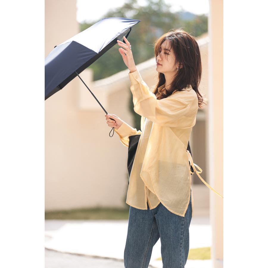 限​定​販​売​】 ライトブルー 折りたたみ傘 晴雨兼用 UVカット 完全遮光 紫外線 日傘 雨傘