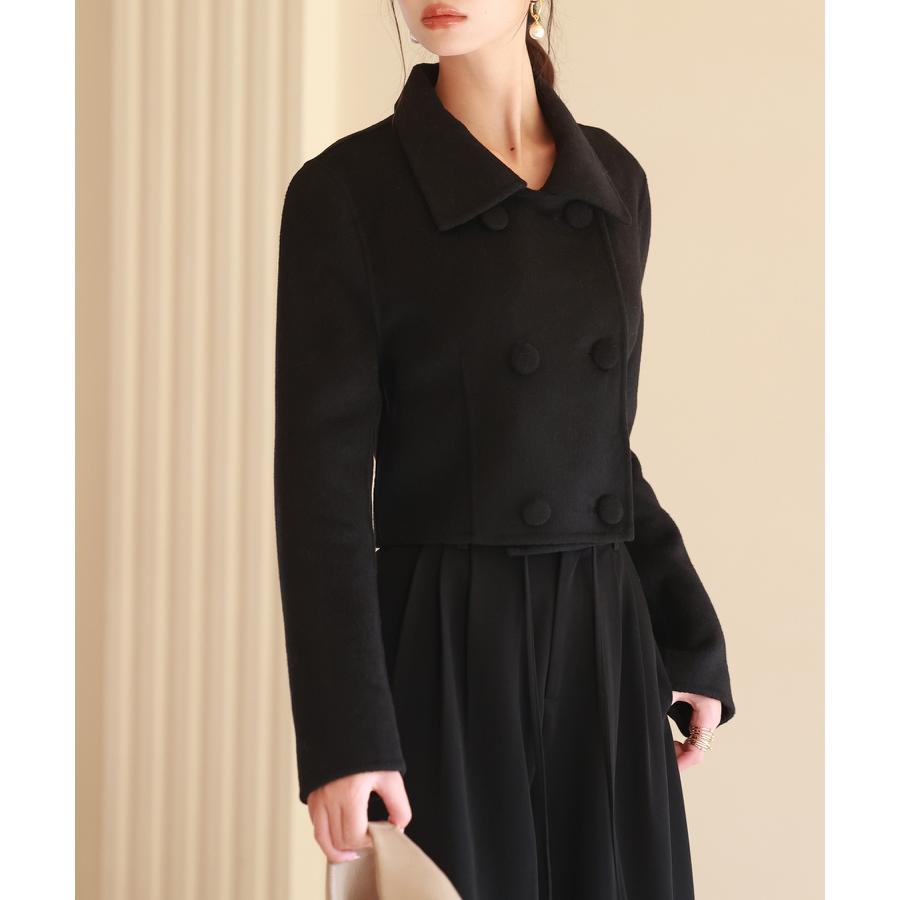 コート ショートコート チェスターコート レディース アウター ウール 暖かい きれいめ ダブルフェイス 襟 フロントボタン ダブルボタン 厚手 ショ |  | 13