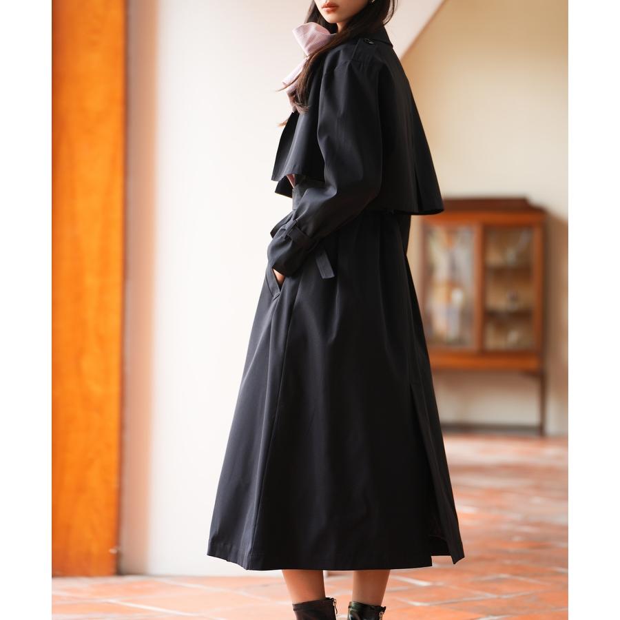 コート レディース トレンチコート 2点せセット 2way ロング丈 ショート丈 ベスト トレンチベスト トレンチジャケット 取り外し可能ベルト きれ |  | 05