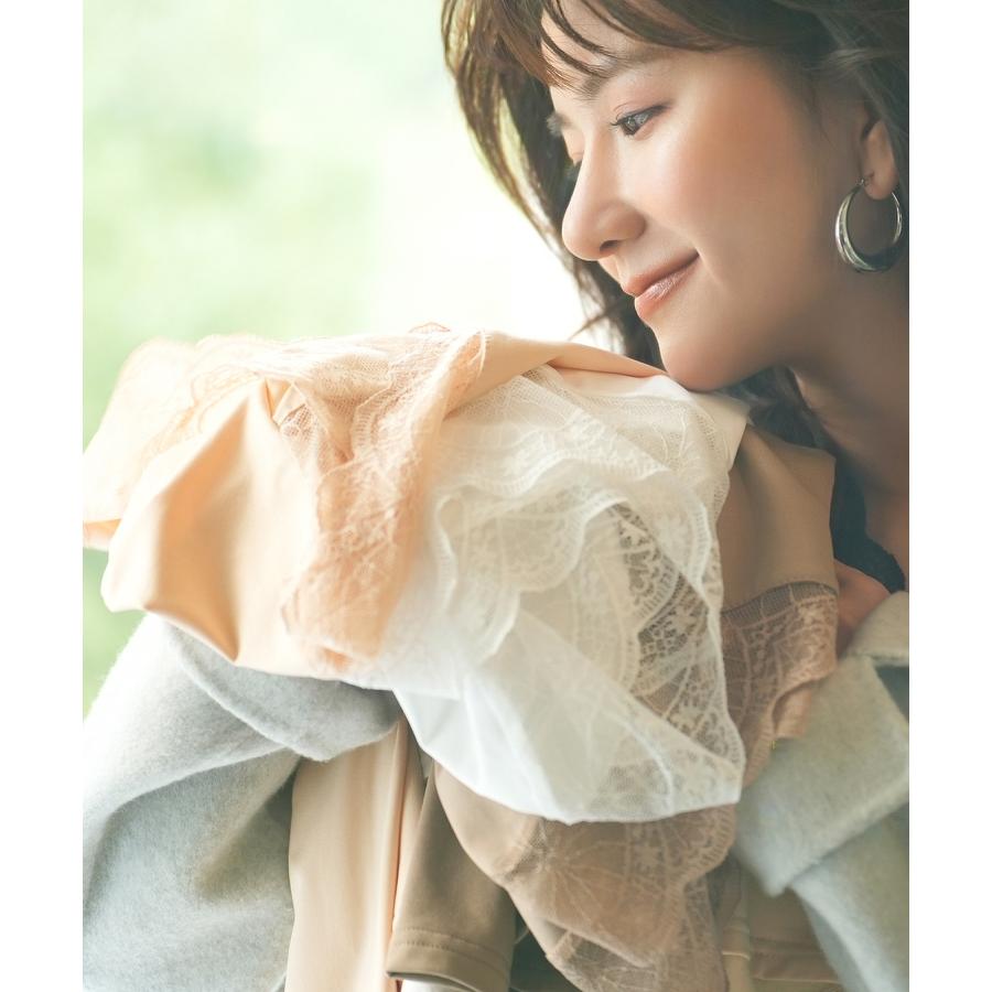 レースインナー インナーレース レース インナー 長袖 トップス 秋 冬 レディース ジャストサイズ 細身 下着 重ねき レイヤード ストレッチ なめ |  | 20