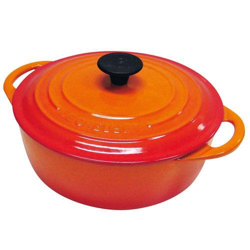 LE CREUSET オレンジ 両手鍋 IH対応 Le Creuset ル・クルーゼ(LE