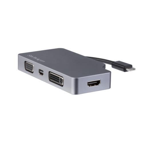 StarTech(スターテック) CDPVDHDMDP2G(スペースグレー) 4イン1 USB-Cマルチポートアダプタ 4K/60Hz対応｜ebest