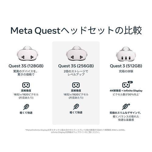 Meta メタ MetaQuest 3 512GB オールインワンVRヘッドセット メタ