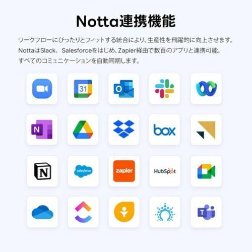 Notta(ノッタ) Notta Memo AI ボイスレコーダー ワンタッチ録音 文字