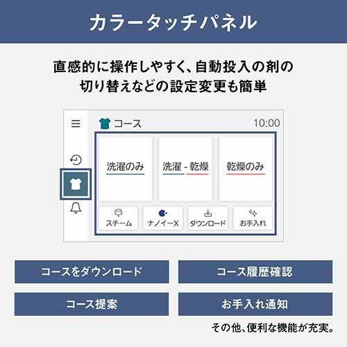 milliondollarsguy 　一都三県限定　配送設置無料　ドラム式 配送/設置エリア 東京23区 限定]パナソニック Panasonic NA-LX129CL-W