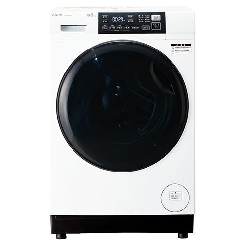 東京23区配送無料　アクア　ドラム式洗濯乾燥機　AQW-D8R 2025年　美品 配送/設置エリア 東京23区 限定]アクア AQW-D8R-L-W ホワイト まっ直ぐ