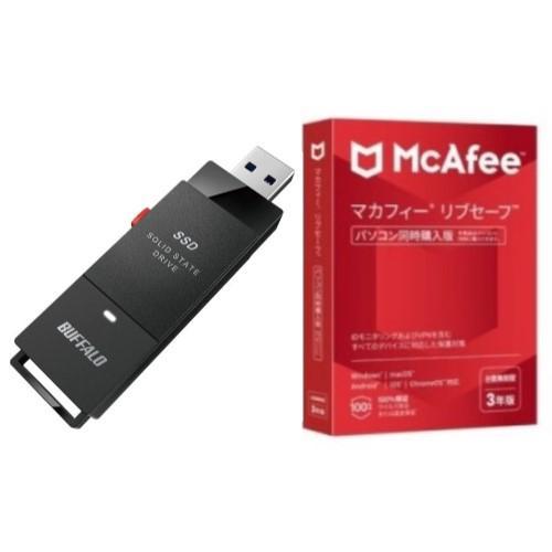 SSD-SCT1.0U3-BA(ブラック) ケーブルレス ポータブルSSD 1TB +  