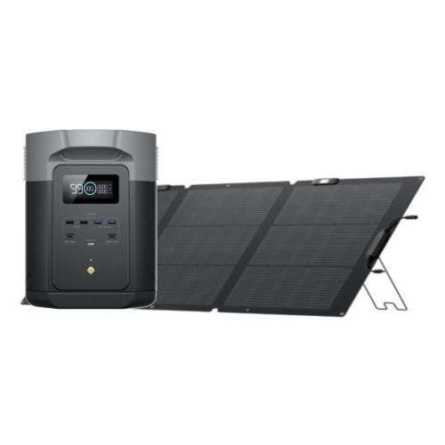 エコフロー(EcoFlow) EcoFlow DELTA 2 Max 2048Wh + 160W両面ソーラー