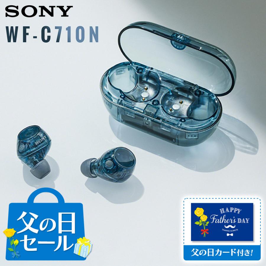 【新品】ソニー(SONY) WF-C710N グラスブルー ワイヤレスイヤホン ブランド ソニー(SONY) 【父の日】WF-C710N-L グラスブルー 完全