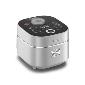 【美品】T-fal 5.5合炊 IH炊飯器 SERIE R63 遠赤外線 ティファール(T-fal) RK890EJP シルバー ザ・ライス 遠赤外線3DIH炊飯