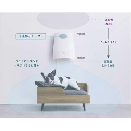 サンスター(sunstar) 04A1J-OW オフホワイト ペット想いの除菌脱臭機 QAIS-air-の画像