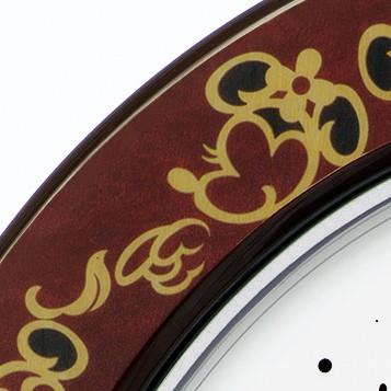 セイコー SEIKO FS510B 茶唐草柄 大人ディズニー Kiss & Heart 電波