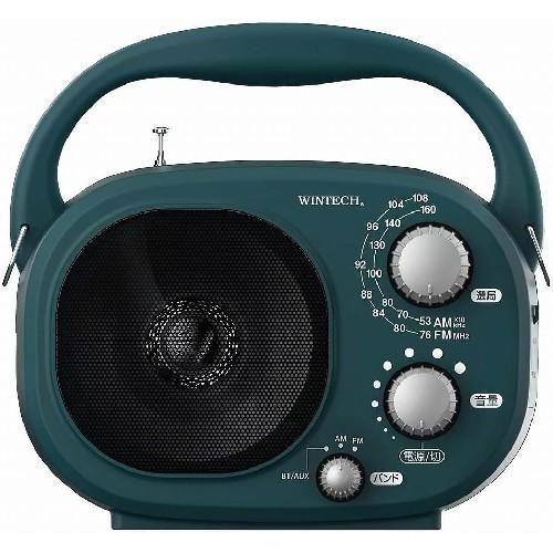 WINTECH GBR-7CBT AM/FM 防水ラジオ 防滴防塵現場ラジオコンパクト
