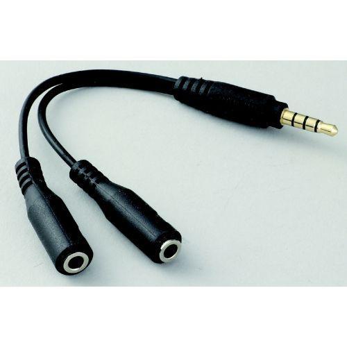 アーテック オーディオ分配ケーブル イヤホン＋マイク用 91686 : イー