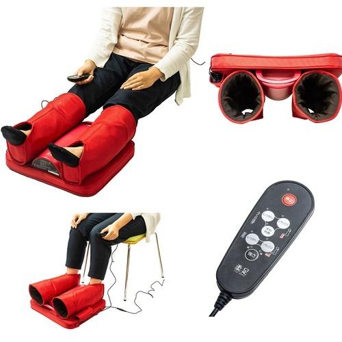 ツインズ TCH-001-FR(フレッシュレッド) 狙い揉みエアフットマッサージャー 柔足 