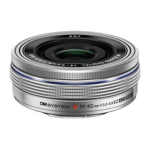 【値下げ交渉可】OM SYSTEM 14-42mm　レンズ OM SYSTEM M.ZUIKO DIGITAL ED 14-42mm F3.5-5.6 EZ SLV シルバー