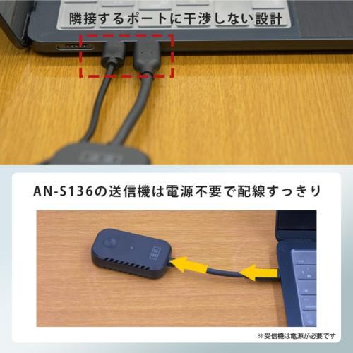 KEIYO(ケイヨー) AN-S136 USB-TypeCからワイヤレスで映像・音声 KEIYO(ケイヨー) AN-S136 USB-TypeCからワイヤレスで映像・音声