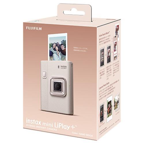 富士フイルム(FUJIFILM) チェキ instax mini LiPlay＋ SAND BEIGE サンドベージュ リプレイプラスminiフィルム用チェキカメラの画像