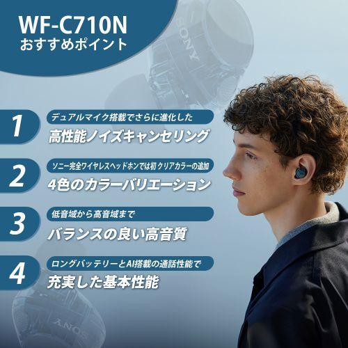 ソニー SONY WF-C710N-B ブラック 完全ワイヤレスイヤホン WFC710NB
