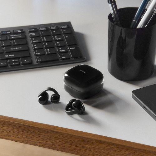 ソニー(SONY) WF-LC900-B ブラック LinkBuds Clip イヤーカフ型完全