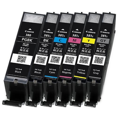 CANON(キヤノン) BCI-381s+380/6MP 純正 インクカートリッジ 6色パック