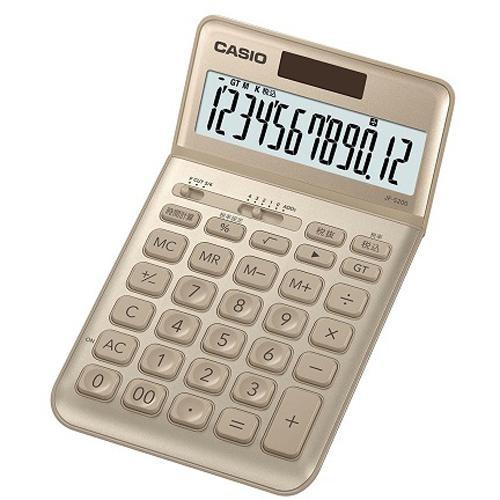 CASIO カシオ JF-S200-GD 12桁 オリジナル ゴールド スタイリッシュ電卓 供え